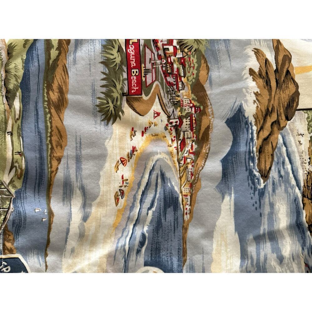 Liz Claiborne Women’s Vintage California Beach Print Button Up Shirt Size Medium - Picture 2 of 7